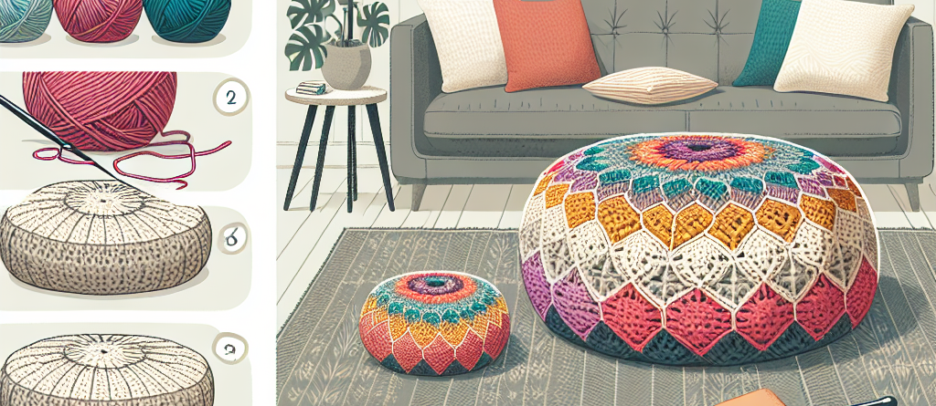 How to Crochet a Pouf for Your Living Room