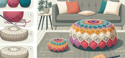 How to Crochet a Pouf for Your Living Room