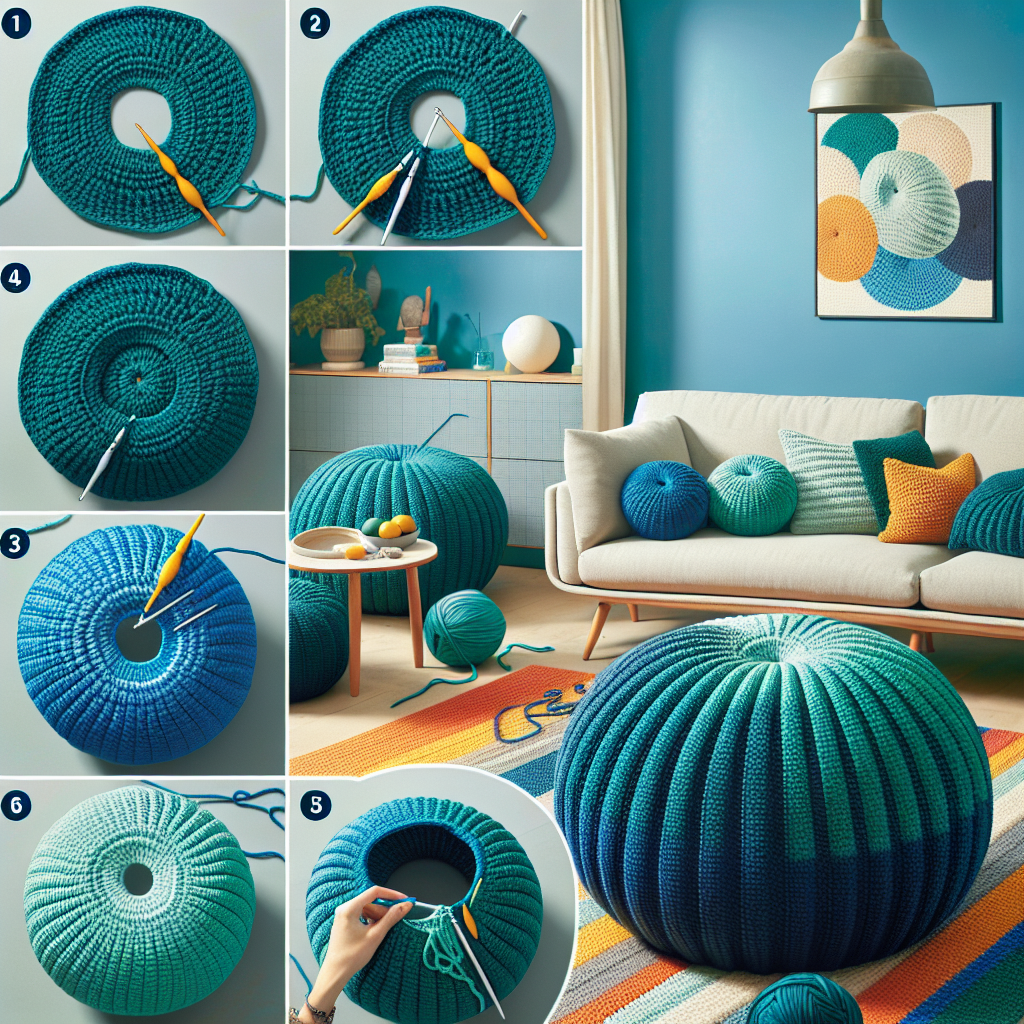 How to Crochet a Pouf for Your Living Room