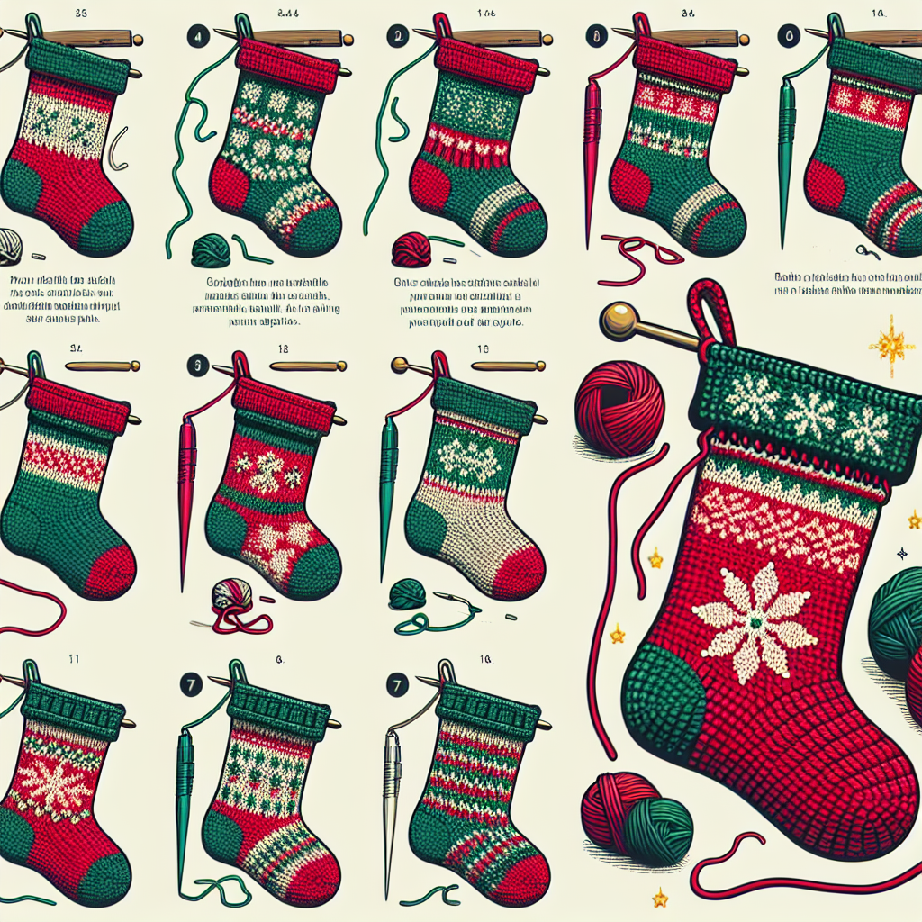 How to Crochet Christmas Stockings (Free Pattern)